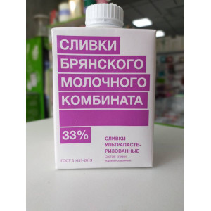 Сливки БМК 33% 0,5 л