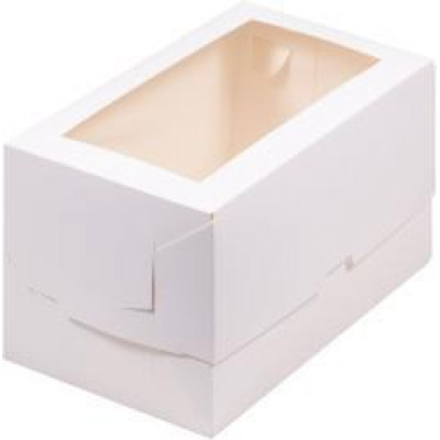 Коробка под половинку рулета Белая 21*12*12см