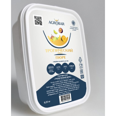 Пюре Тропический микс (agrobar) 250г.