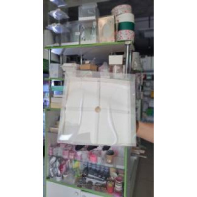 Коробка 19*19*8 см под муссовые пирожные белая (4)