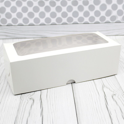 Коробка под рулет Белая 33*15*10 см