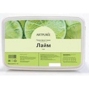 Пюре ARTPUREE Лайм замороженное без сахара 1кг