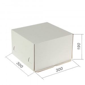 Короб картонный белый 300*300*190 мм