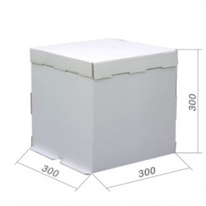 Короб картонный белый 300*300*300 мм