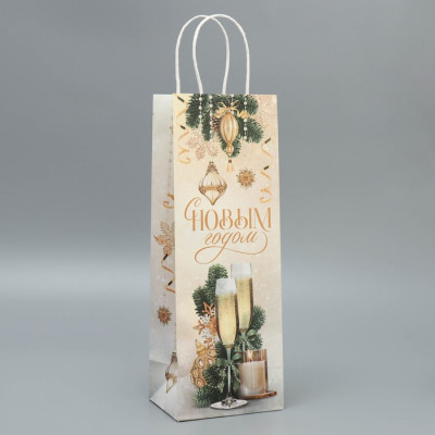 Пакет под бутылку 13*36*10 Шампанское