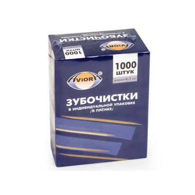 Зубочистки  в инд.упаковке 1000 шт
