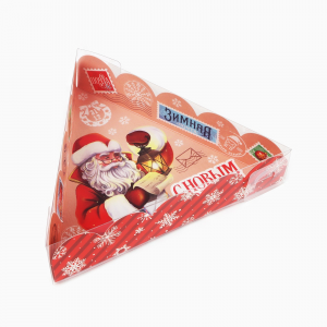 Коробка треугольная Зимняя почта 18*4 см